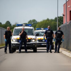 Équipe d'intervention en action lors d'une alerte sécuritaire