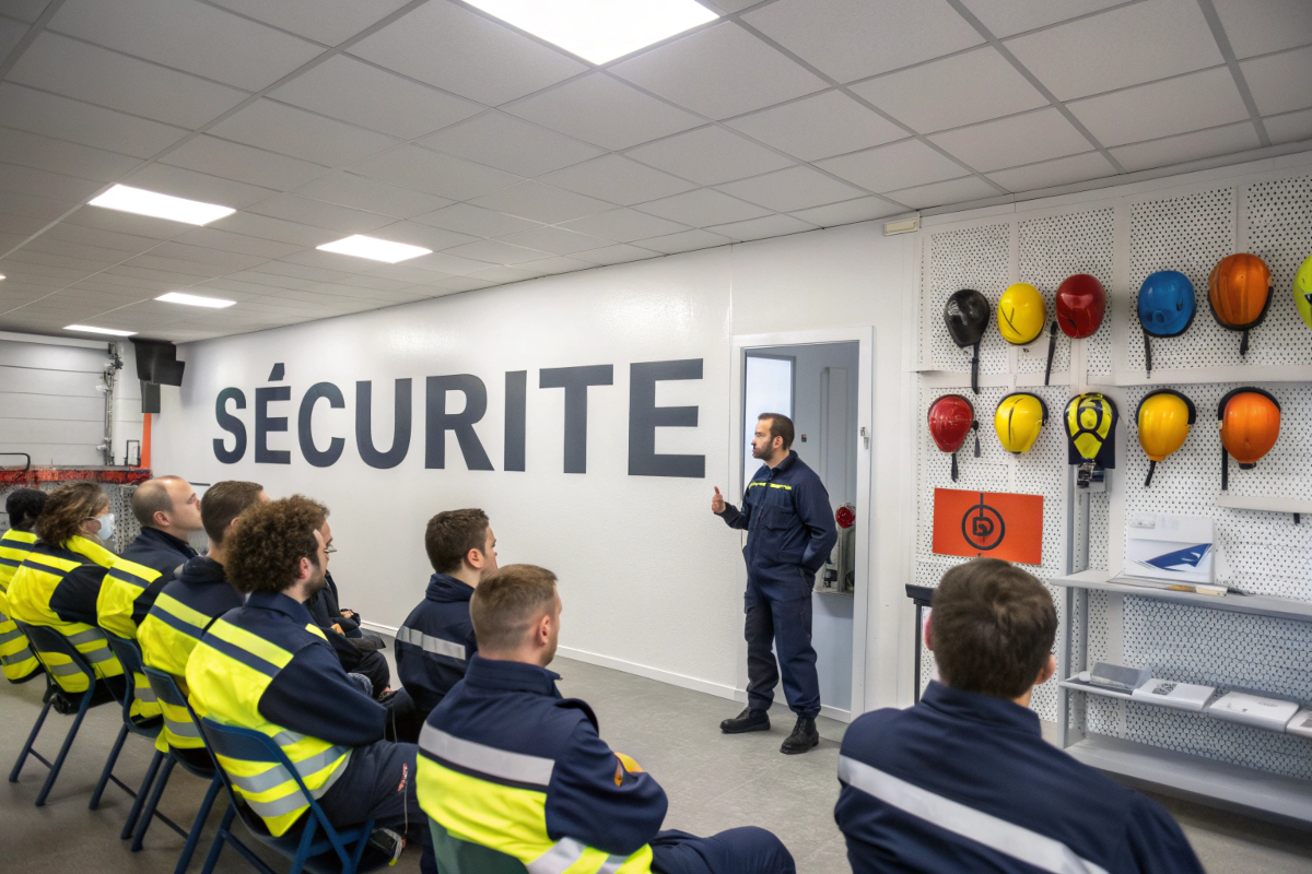 Agents en sécurité privée dans des sessions de formation