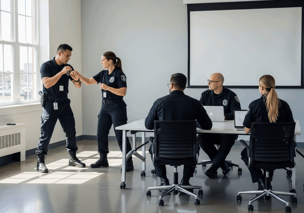 Agents de sécurité en formation