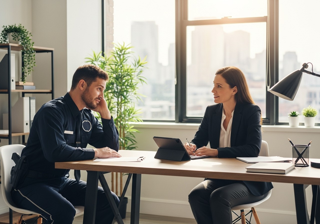 Accompagnement à la reconversion professionnelle pour agent de sécurité privée