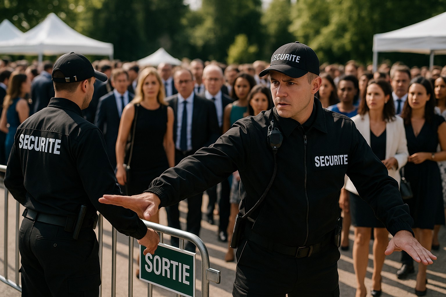 Sécurité à un événement de prestige