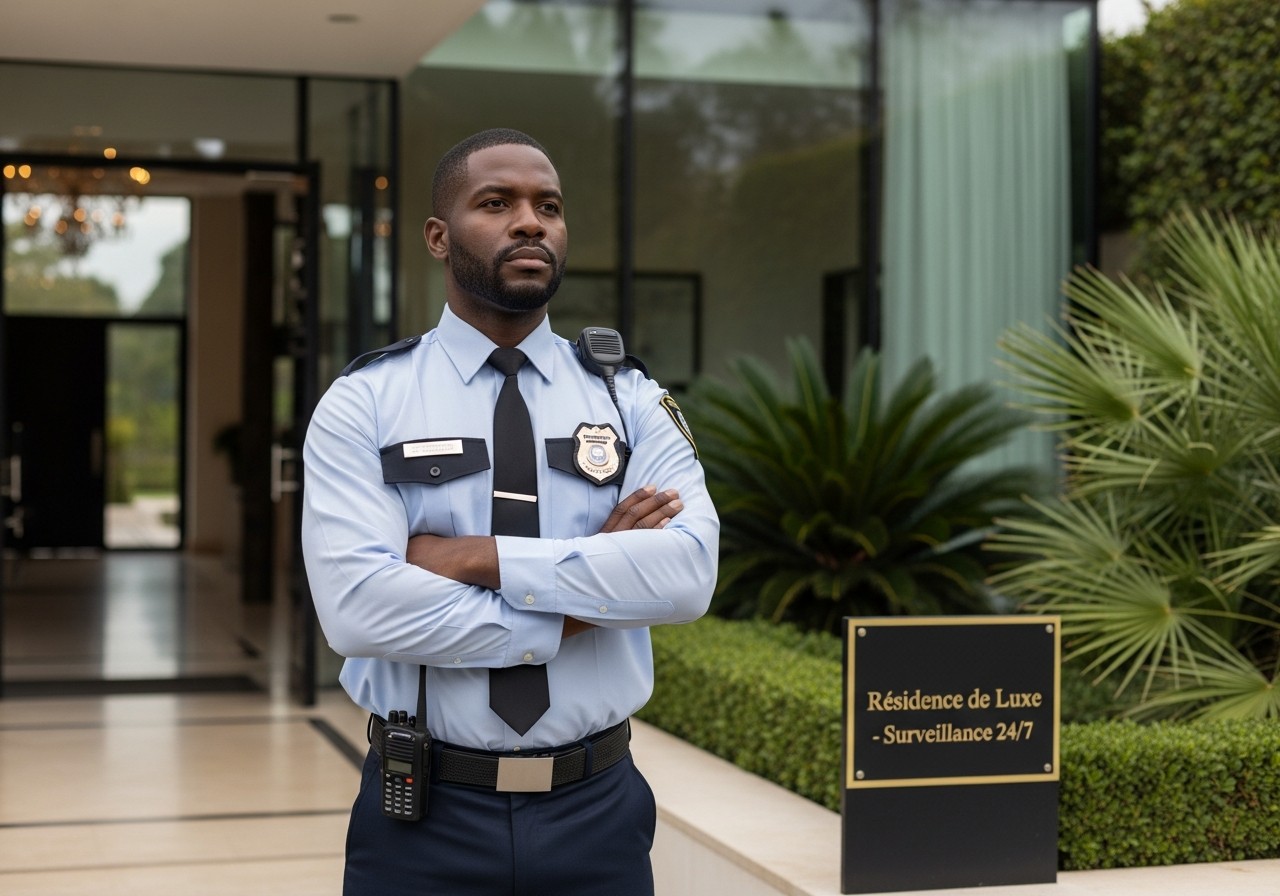 Agent de sécurité au travail 
