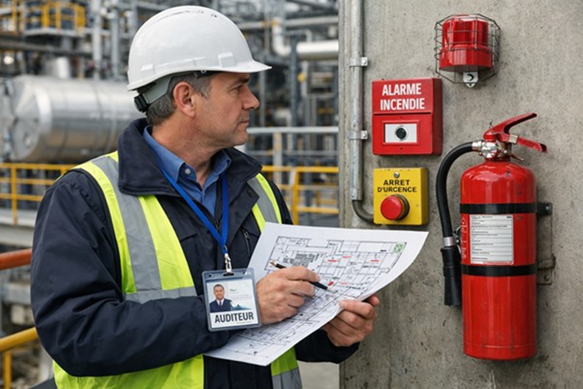 Audit sécurité sur site industriel