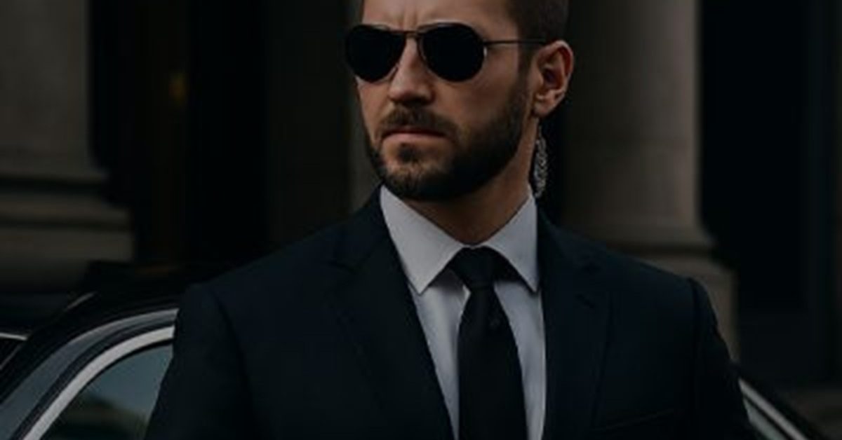 agent de sécurité en action dans la rue