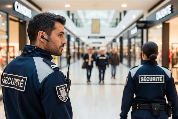 Agents privés qui sécurisent les lieux publics