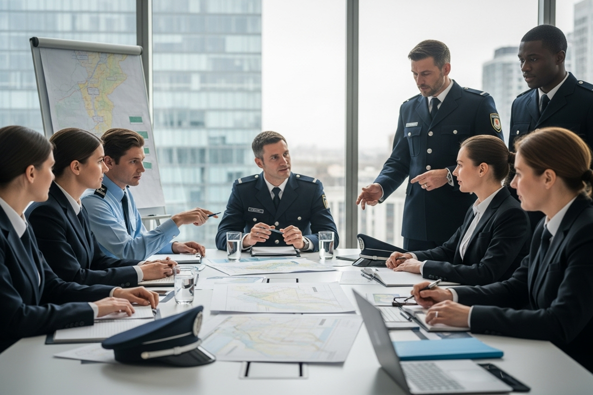 coordination Coordination forces locales et sécurité privée lors de réunion professionnelle