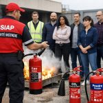 Démonstration lors d’une formation en sécurité incendie