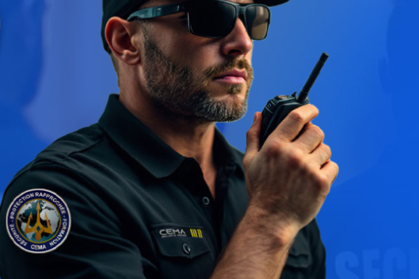 Un agent de sécurité en action