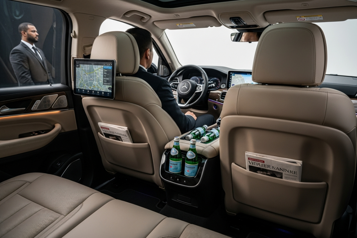Transport VIP service haut de gamme intérieur véhicule premium